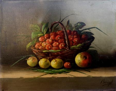 Art work by firma Illeggibile Natura morta  - oil canvas 